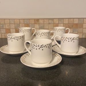 SIX Coco & Lola Espresso Mugs and Saucers